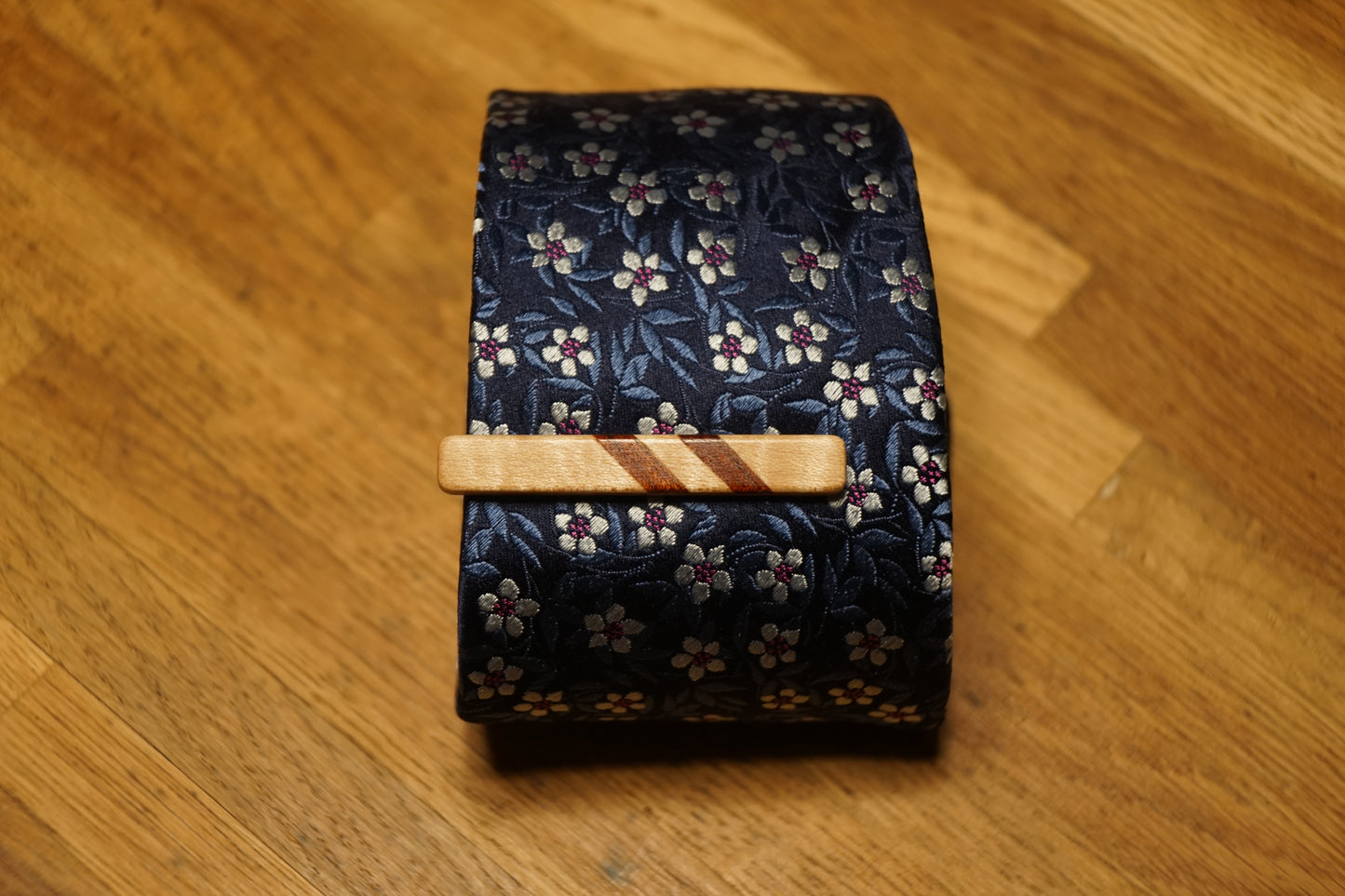 Tie Clip Natural Wood Tie Bar Elegant Groomsman Gift