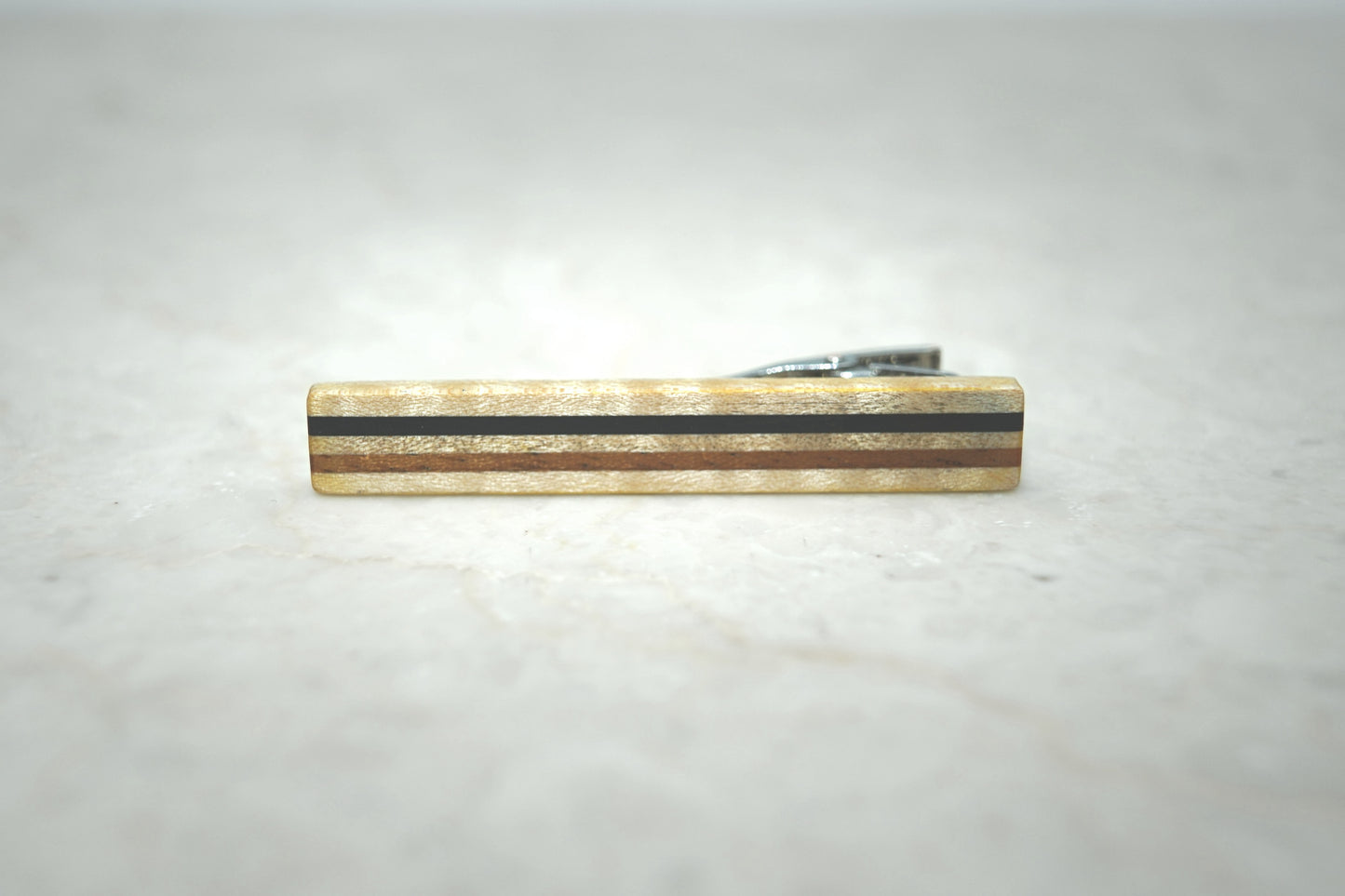 Wooden Tie Bar Art Deco Style | Groomsmen Gift | Wooden Anniversary Gift | Wood Tie Clip | Gift for dad | Gift for Husband/Boyfriend