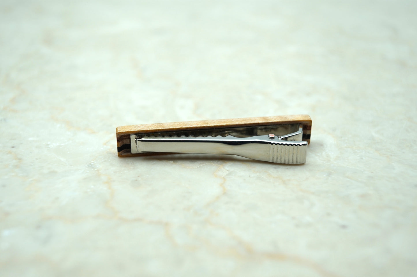 Wooden Tie Bar Art Deco Style | Groomsmen Gift | Wooden Anniversary Gift | Wood Tie Clip | Gift for dad | Gift for Husband/Boyfriend