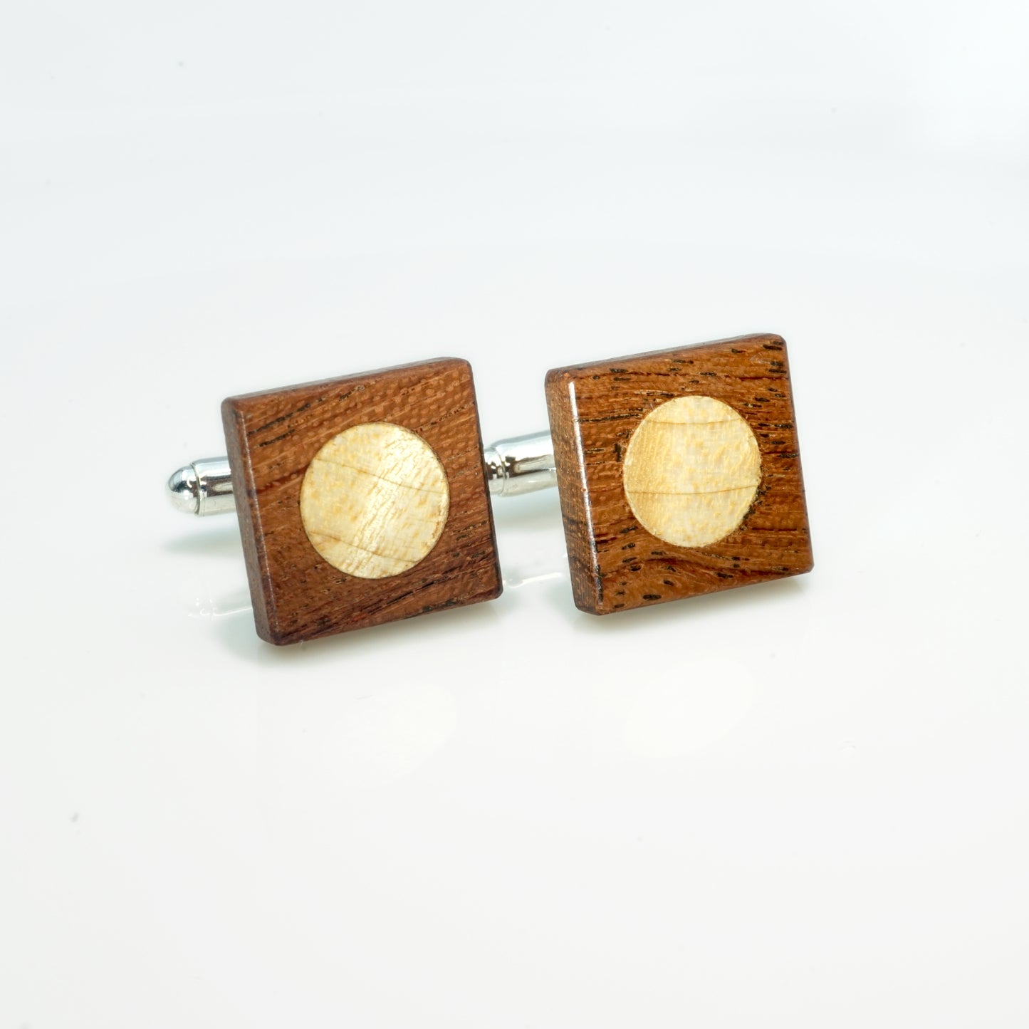 Maple bubinga cufflinks