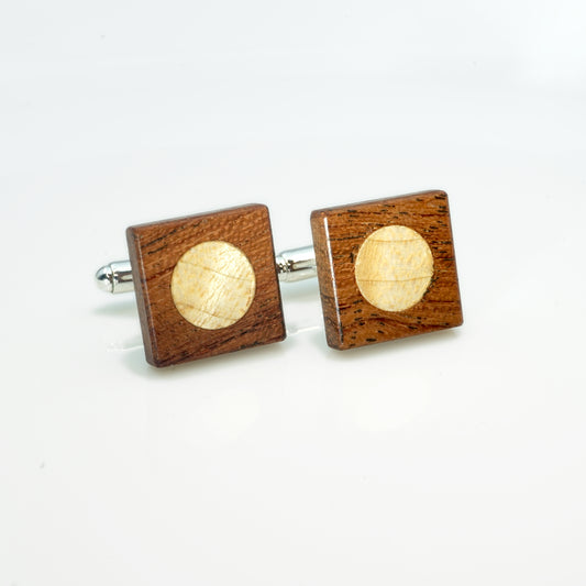 Maple bubinga cufflinks